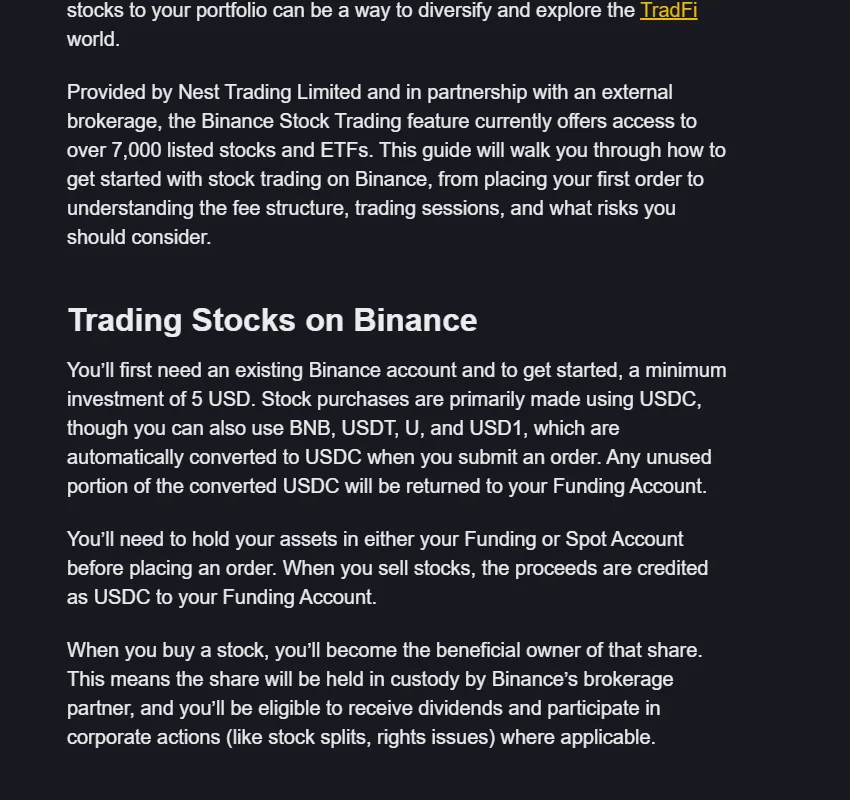 Binance hissəvi səhmlər: dividend və səhm bölünməsi