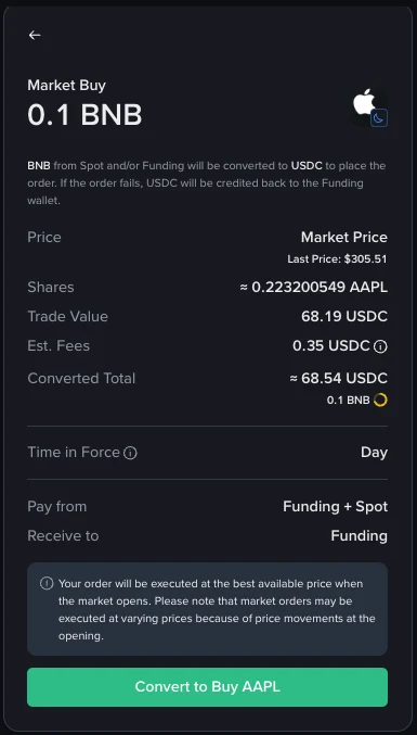 Binance Fractional Shares, Dividends and Stock Splits