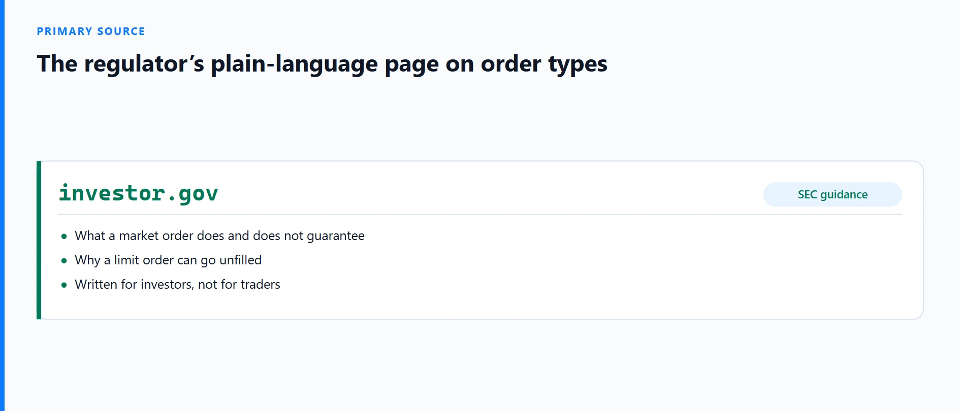 Investor.gov Guide to Order Types